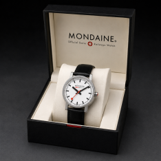 Mondaine Wristwatch NOS Complete Set with Box | A660.30314 | Swiss 36mm