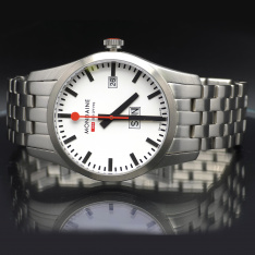 Mondaine A667.30340.165BM Wristwatch NOS | Swiss Railways Dial | 40mm | Complete Set