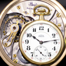 Illinois Sterling Model Gr. 606 Pocket Watch C. 1923 | 21J, 16S Rose Gold Filled