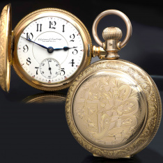 Private Label Hunter Case Bunn Special Railroad Pocket Watch CA1895 | 21 Jewel