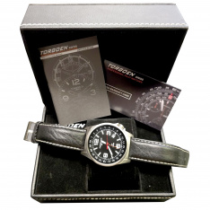 Torgoen T05101 24-Hour Zulu Time Pilot Watch NOS | Box & Papers