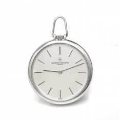 18K White Gold Vacheron Constantin Pocket Watch c.1960s | Original V&C Box