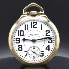 Waltham Vanguard 23J Railroad Pocket Watch c.1953 | 16 Size 8 Adjustments