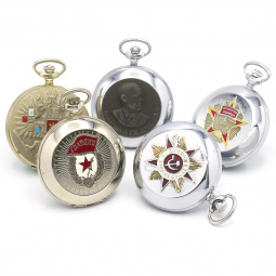 Wholesale Lot of 5 Hunting Case Russian Pocket Watches | Parts, Repair & Restoration | AS IS