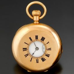 RARE GOLD PATEK PHILIPPE GOLD DEMI-HUNTER POCKET WATCH CA1880