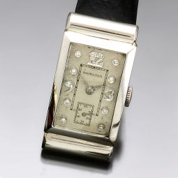 HAMILTON PLATINUM DIAMOND DIAL LUXURY DRESS WATCH CA1938