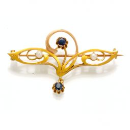 18K Art Nouveau Brooch CA1910