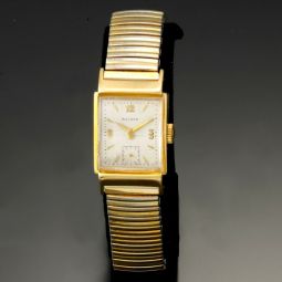 Vintage Bulova Bracelet Watch CA1940s | 21 Jewel Manual Wind, Faceted Crystal