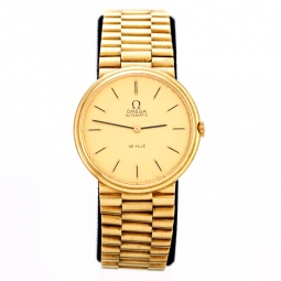 Omega Watch | 18K Gold Omega De Ville Watch