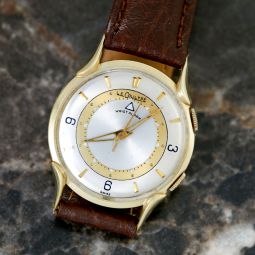 Rare 14K Solid Gold Case LeCoultre Memovox Watch