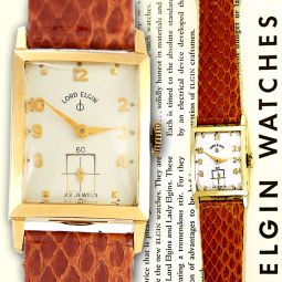 14K Gold Lord Elgin Dress Wristwatch with Hack Feature