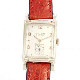 14K White Gold Gruen Cal. 440 Wrist Watch | Swiss