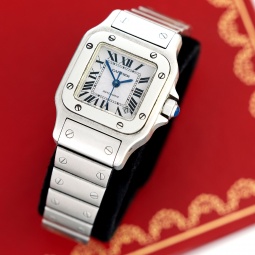 Cartier Santos Galbe Watch with Booklets | High Grade 25 Jewel Automatic
