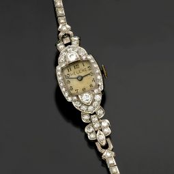 Women's Platinum Diamond Bracelet Fiden Luxury Watch | 2.50 CTS of Diamonds