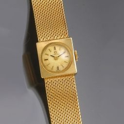 Omega Watch | 14K Gold Mesh Bracelet Woman’s Omega Wrist Watch