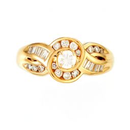 Diamond Cocktail Ring | 1.0 CT TW of Diamonds, 14K Yellow Gold