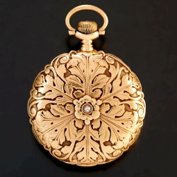 Hamilton Model 961 Pocket Watch with 14K Gold and Diamond Hunter Case