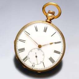 Jules Girod 14K Gold Keywind Pocket Watch