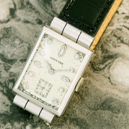 Platinum Diamond Dial Glycine Watch | Luxury Swiss Watch