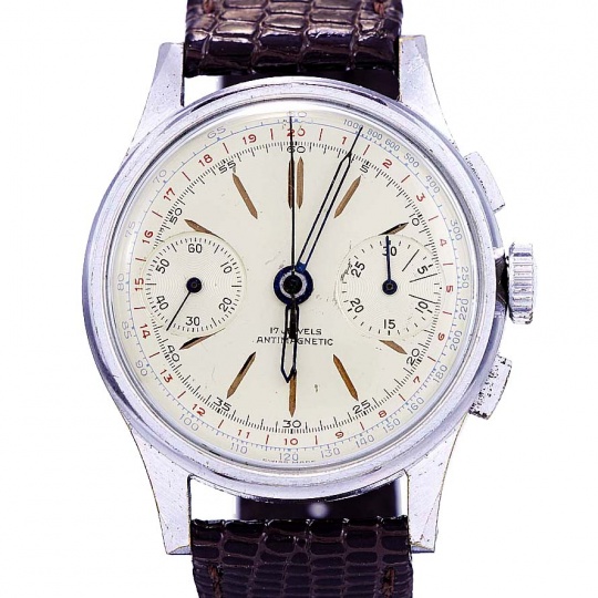 Swiss Square Button Chronograph Watch