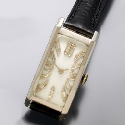 ART DECO PLATINUM DIAMOND LONGINES WRIST WATCH CA1940S | 17 JEWEL