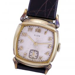 VINTAGE TONNEAU SHAPED ELGIN WRISTWATCH CA1945