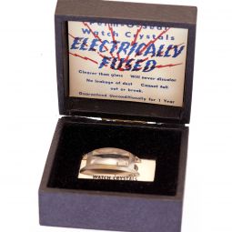 ADVERTISING DISPLAY FOR ELECTRICALLY FUSED PER-O-SEAL WATCH CRYSTALS
