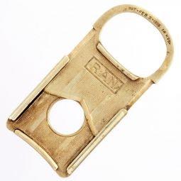 14K GOLD CIGAR CUTTER | GUILLOTINE STYLE, MONOGRAMED