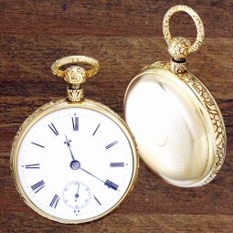 18K Gold 7-1/2 Minute Repeater with Diamond Endstone Thomas Earnshaw Pocket Watch | Antique 1810s