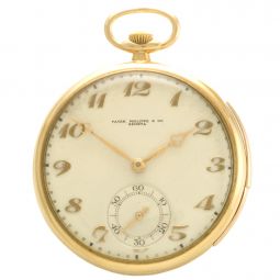 PATEK PHILIPPE FOR TIFFANY 18K GOLD MINUTE REPEATER POCKET WATCH - SOLD