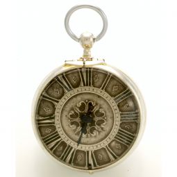 CA1660 1-Hand Bertram Silver Dial Verge Pre-Hairspring Pocket Watch