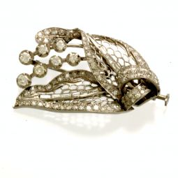 Platinum Diamond Brooch with 100 Diamonds (3.25 CT. TW)